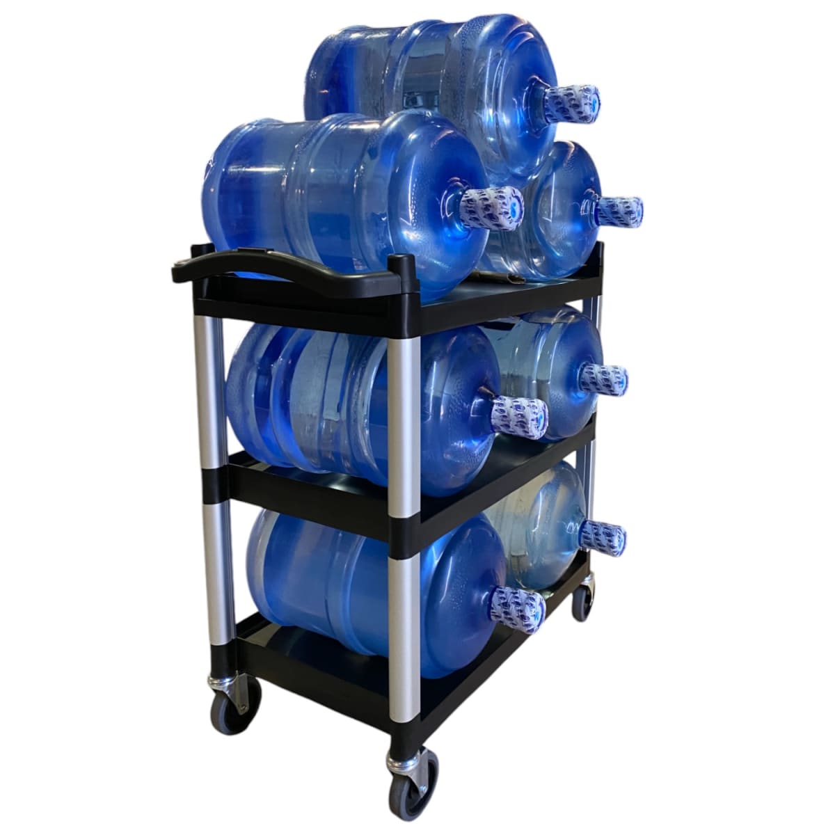 Carro Multiuso Plástico 83x41x85 Negro2