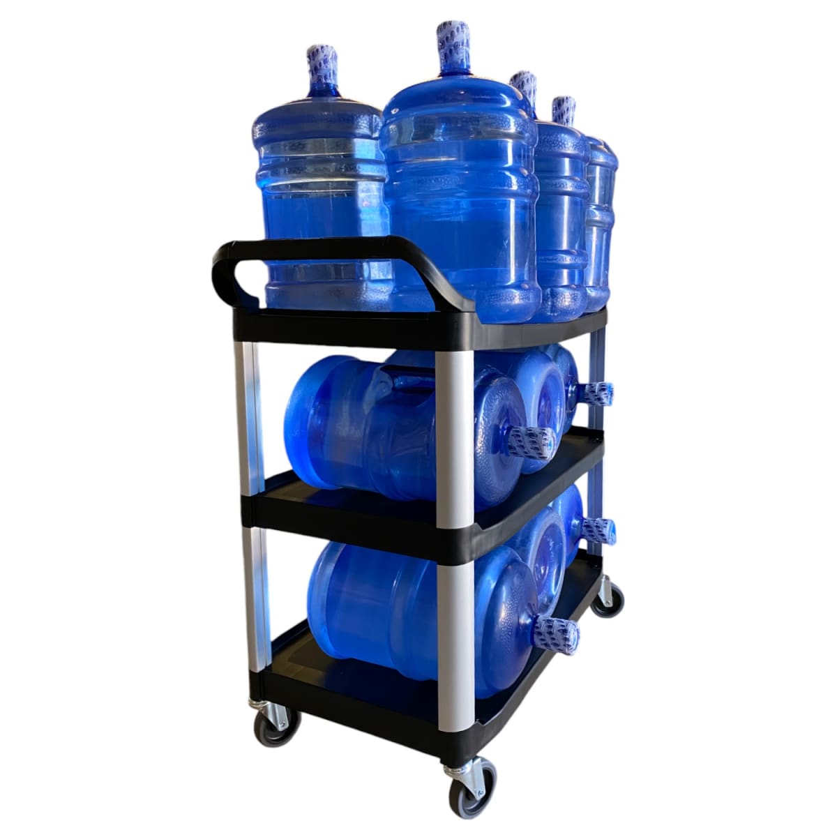 Carro Multiuso Plástico Grande XL 103x50x96 Negro2