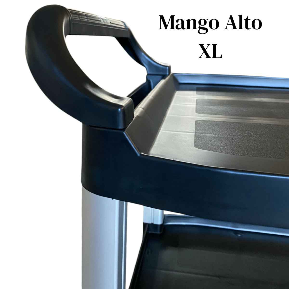 Carro Multiuso Plástico Grande XL 103x50x96 Negro7