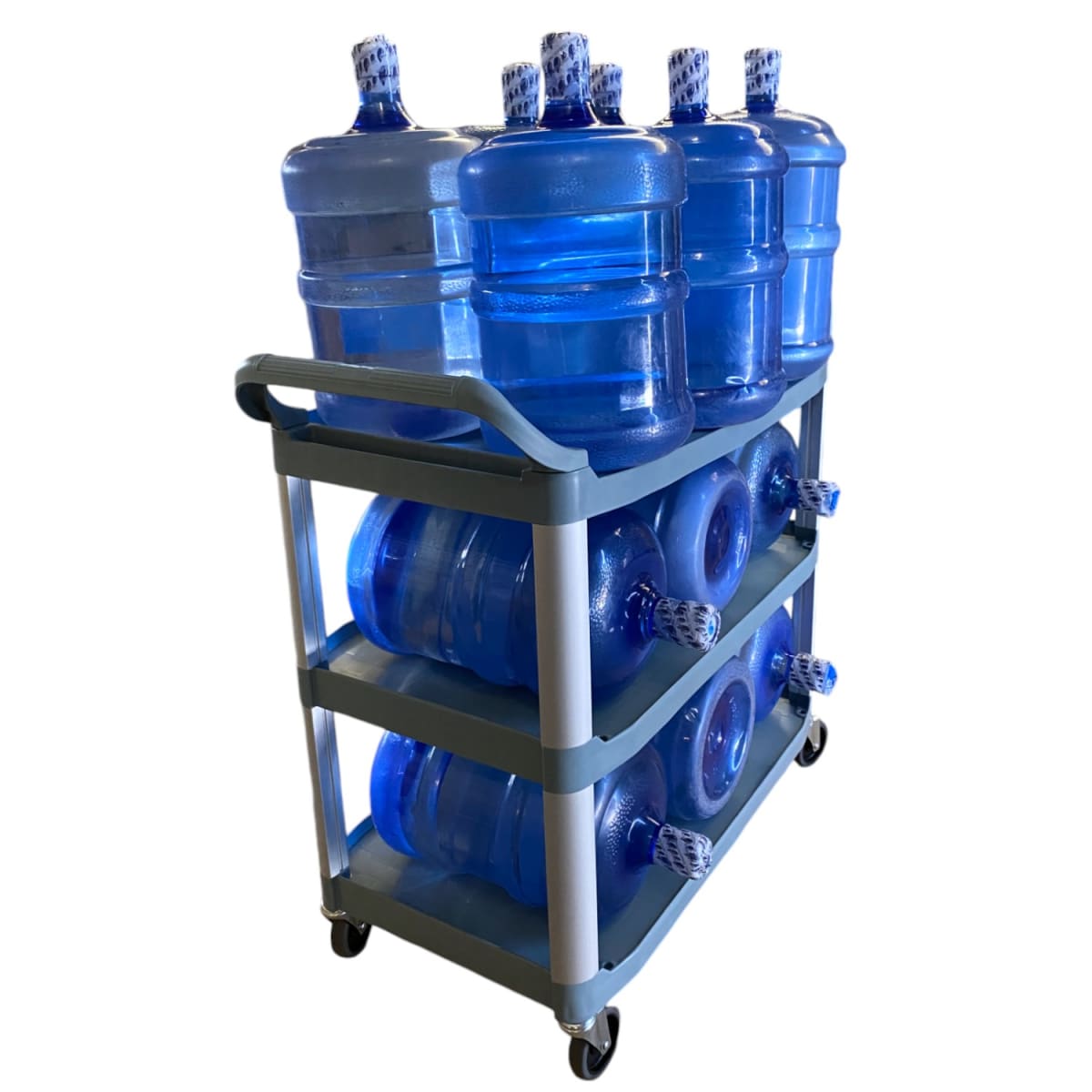 Carro Multiuso Plástico Grande XL 103x50x96 Gris2