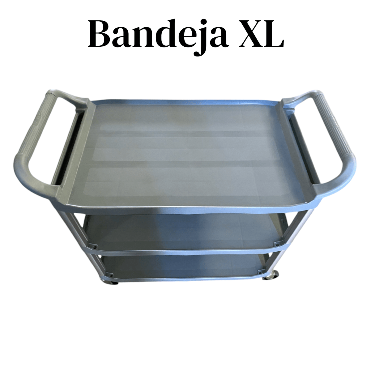 Carro Multiuso Plástico Grande XL 103x50x96 Gris4