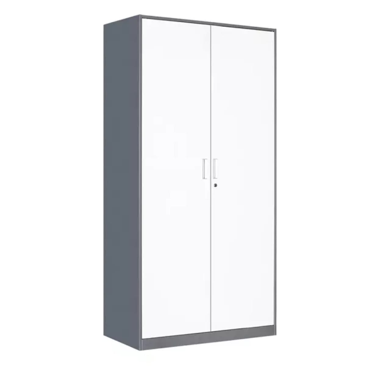 Armario de Acero 90x40x185 cm. Bandejas Horizontales. 2 Cuerpos 2 Puertas2