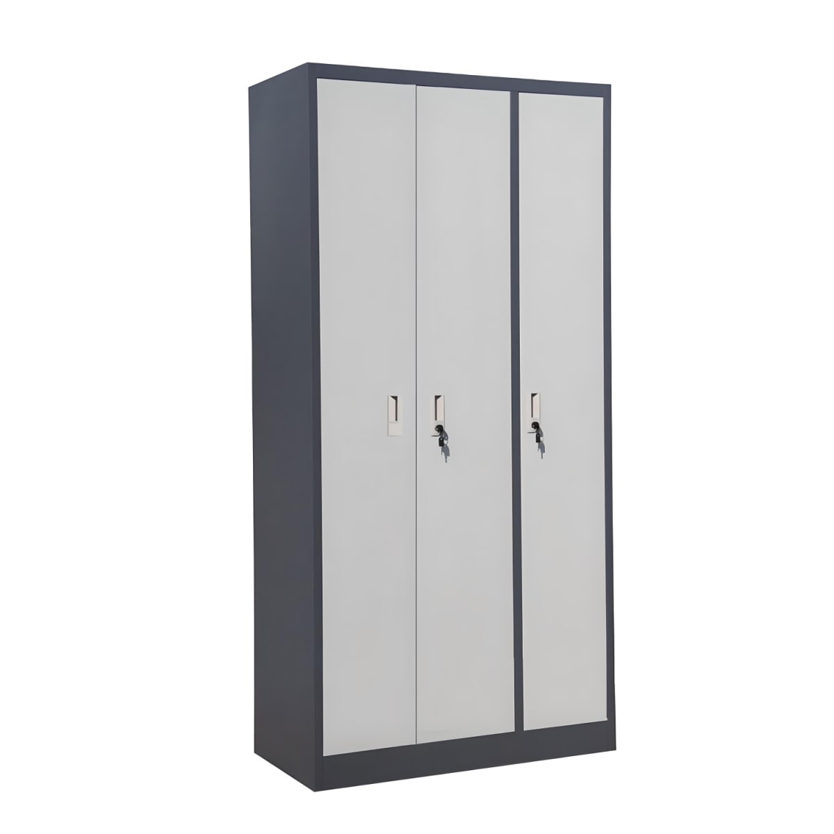 Armario de Acero 90x40x185 cm. 8 Espacios. 2 Cuerpos 3 Puertas2