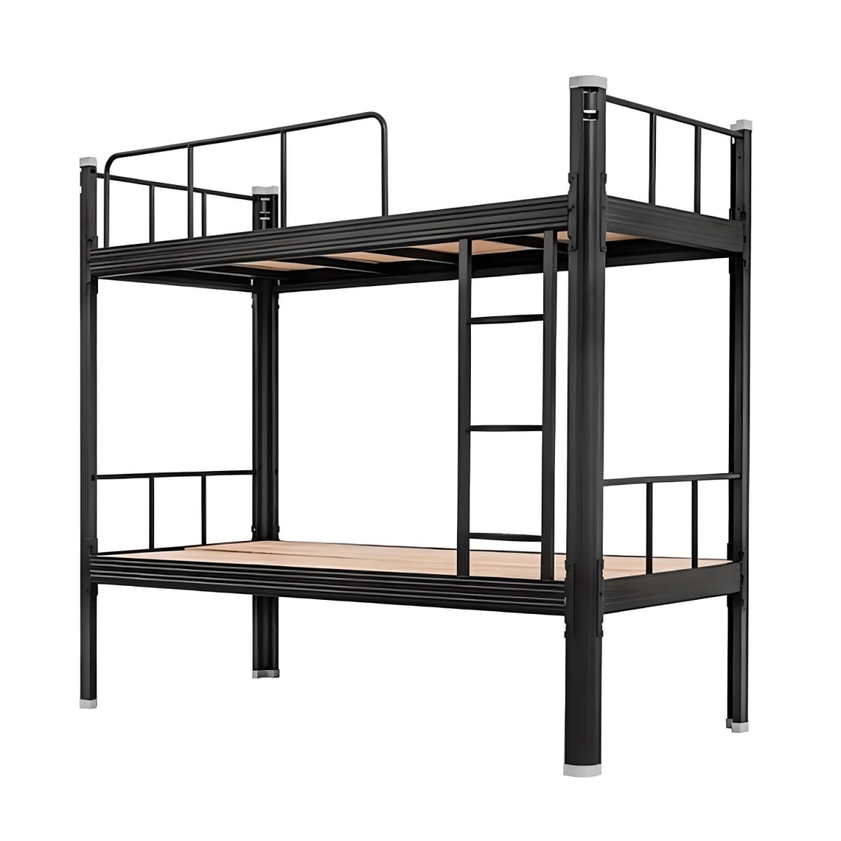 Camarote una Plaza Acero 90x200x185 cm Negro4