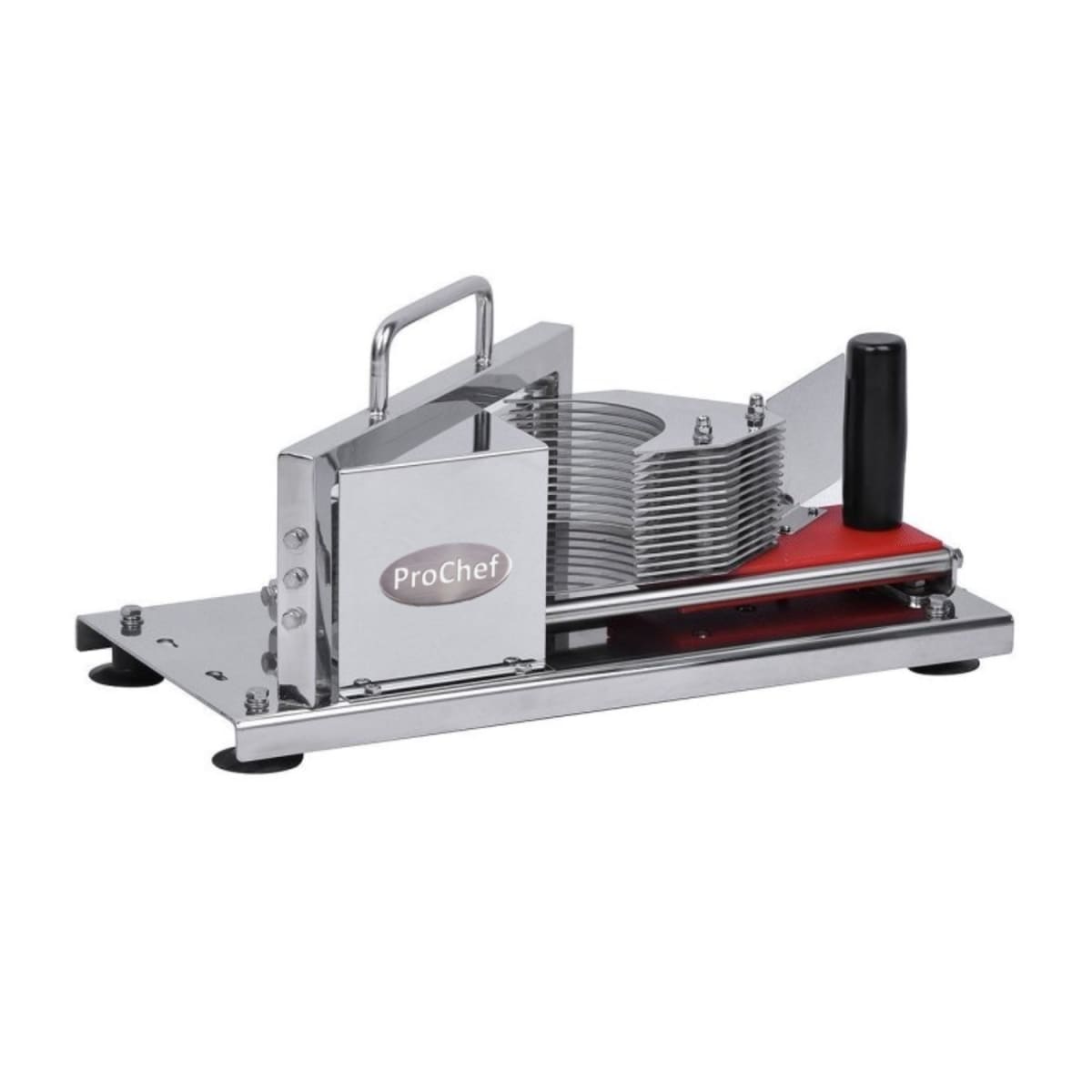 Cortadora rebanadora manual de tomates acero inox. Chica2