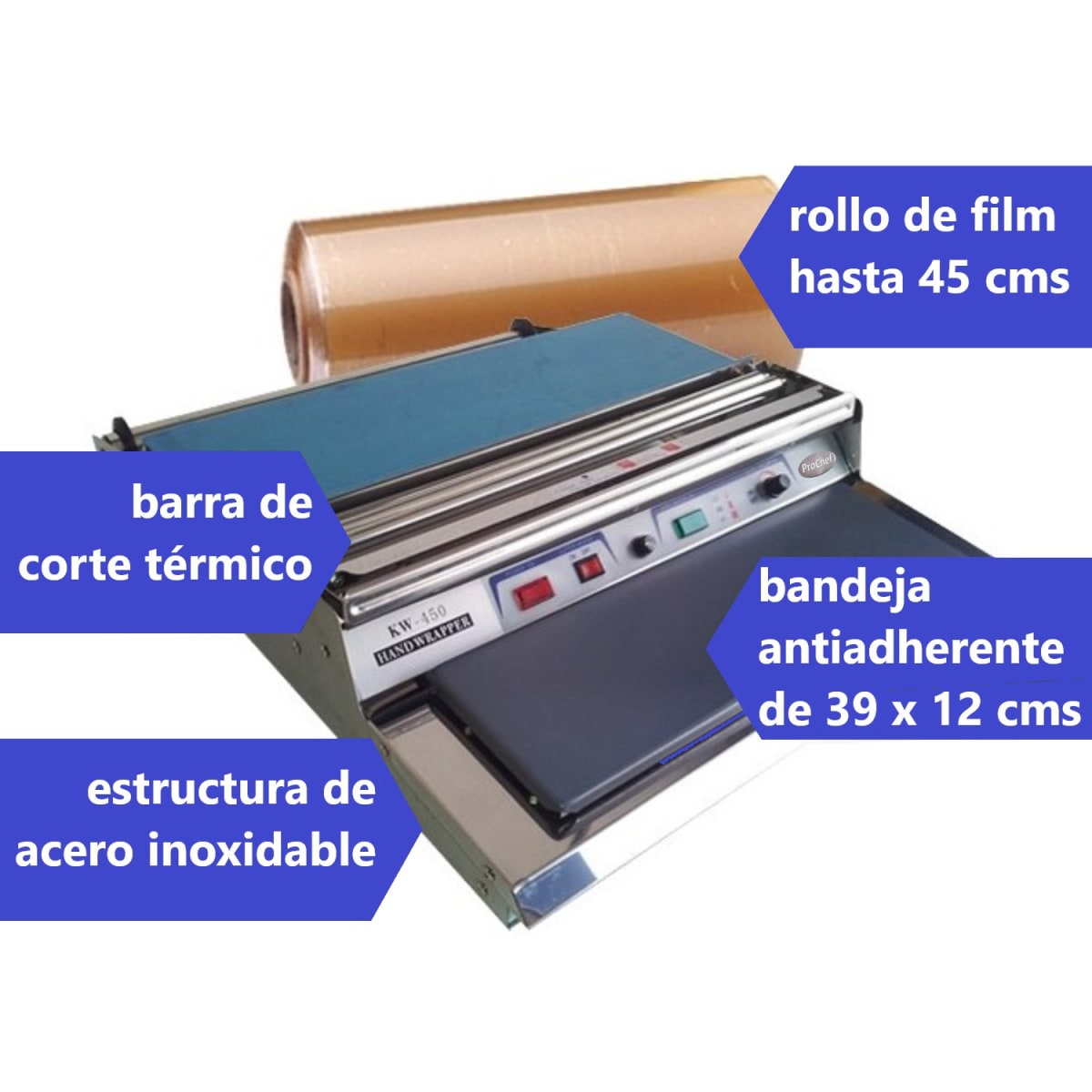 Envasadora ProChef Termoselladora Manual de Rollo6
