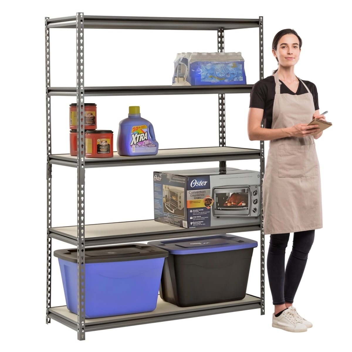 Estante Acero Ranurado 120x60x180 cm 5 Band. 1375 Kg2