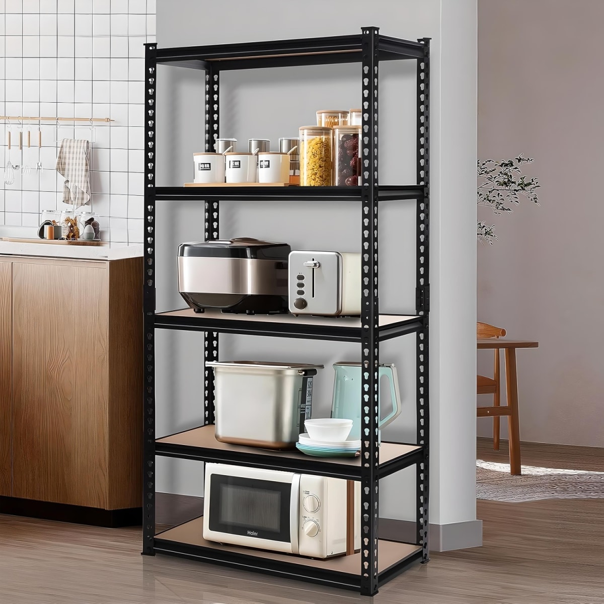 Estante Acero Ranurado 90x40x180 cm 5 Band. 875 Kg7