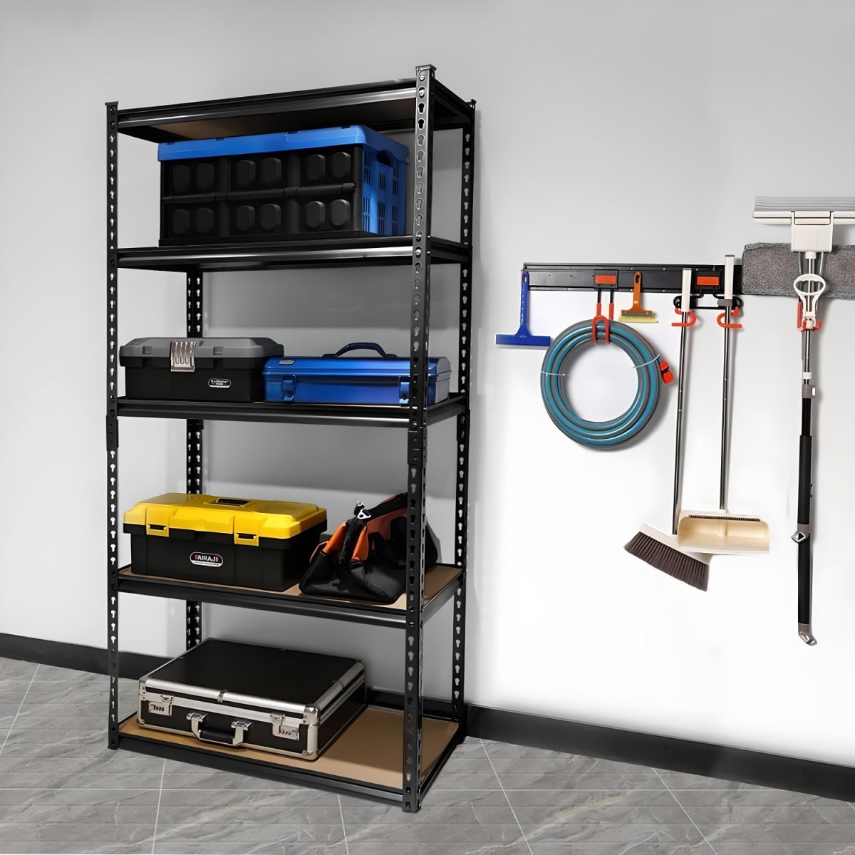 Estante Acero Ranurado 90x40x180 cm 5 Band. 875 Kg9