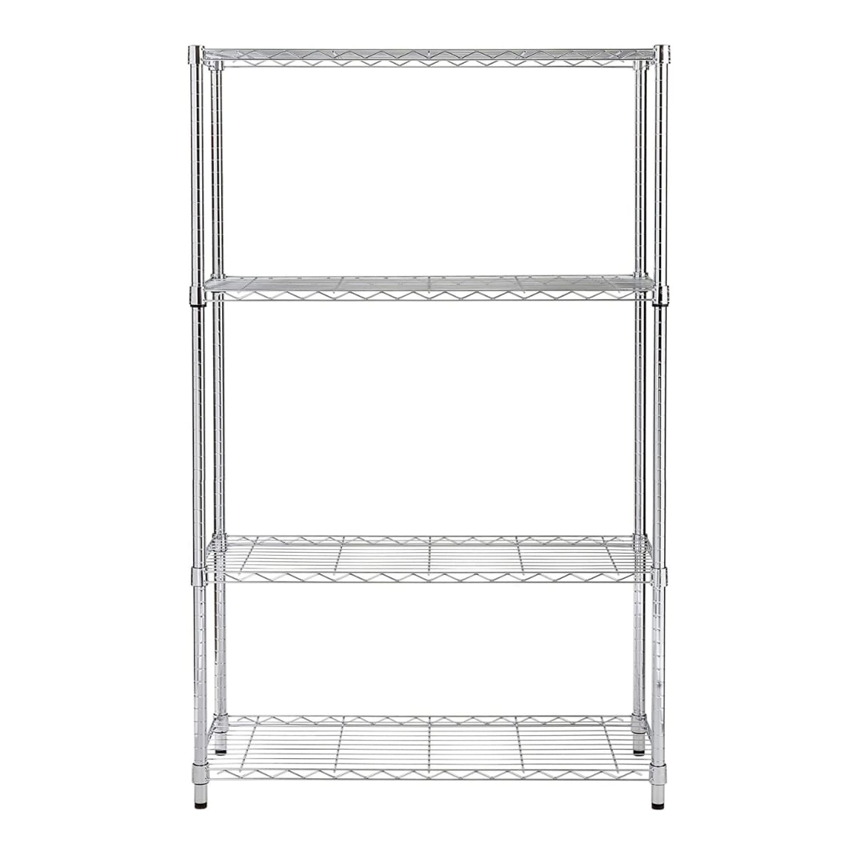 Estante Acero Cromado 4 bandejas 90x35x150 cm. Capacidad 480 kg.4