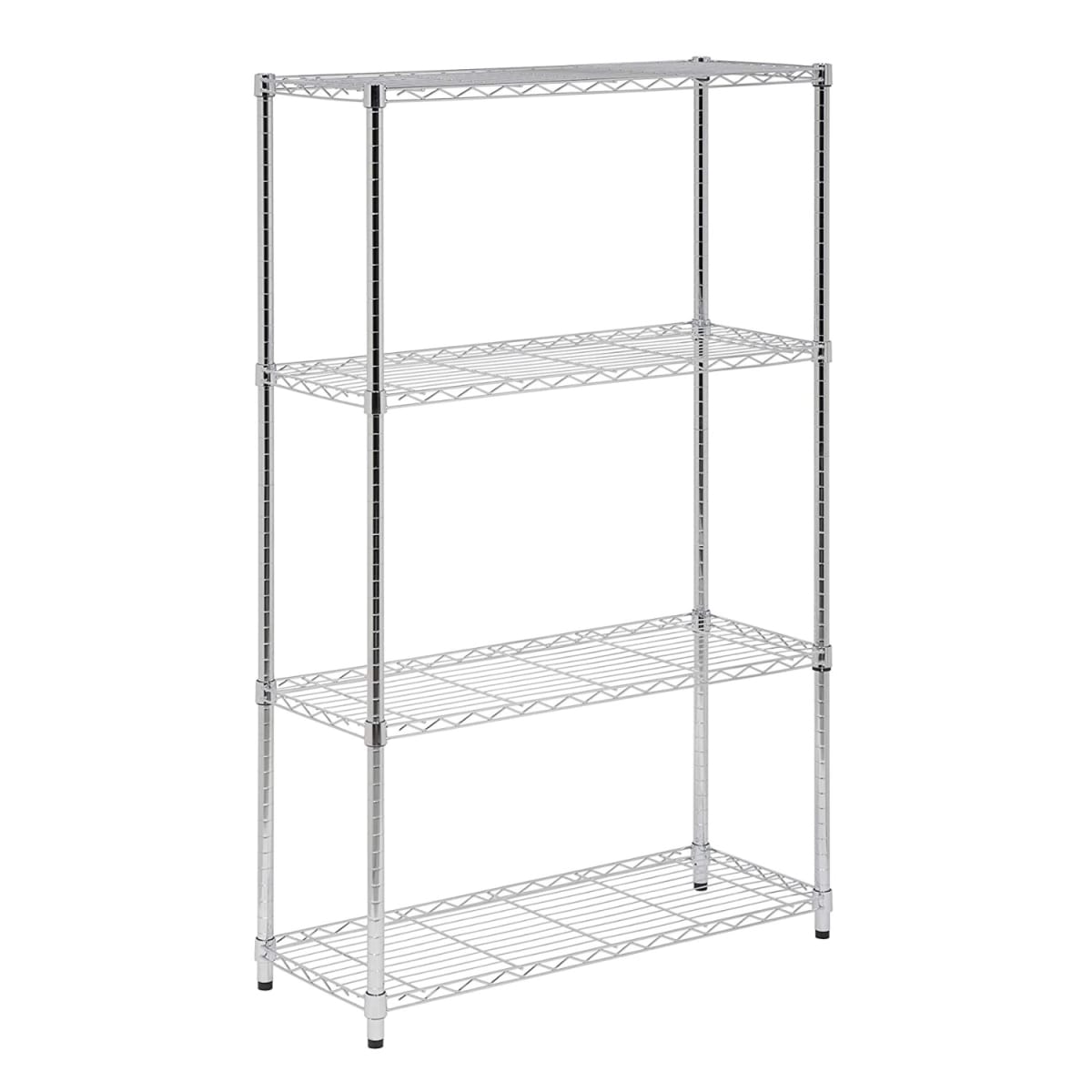 Estante Acero Cromado 4 bandejas 90x35x150 cm. Capacidad 480 kg.2