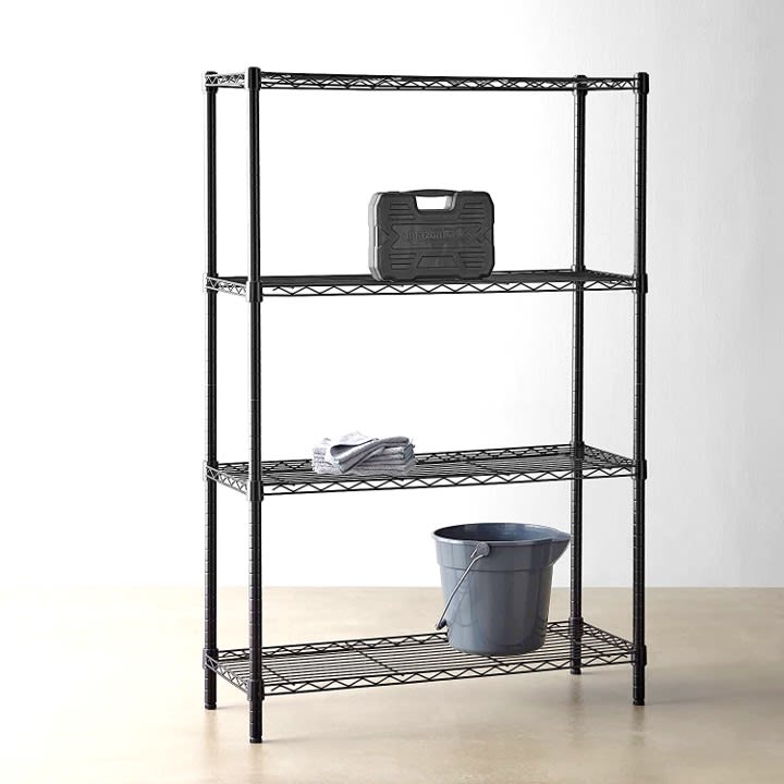 Estante Acero Pintado 4 bandejas 90x35x150 cm. Capacidad 480 kg.3