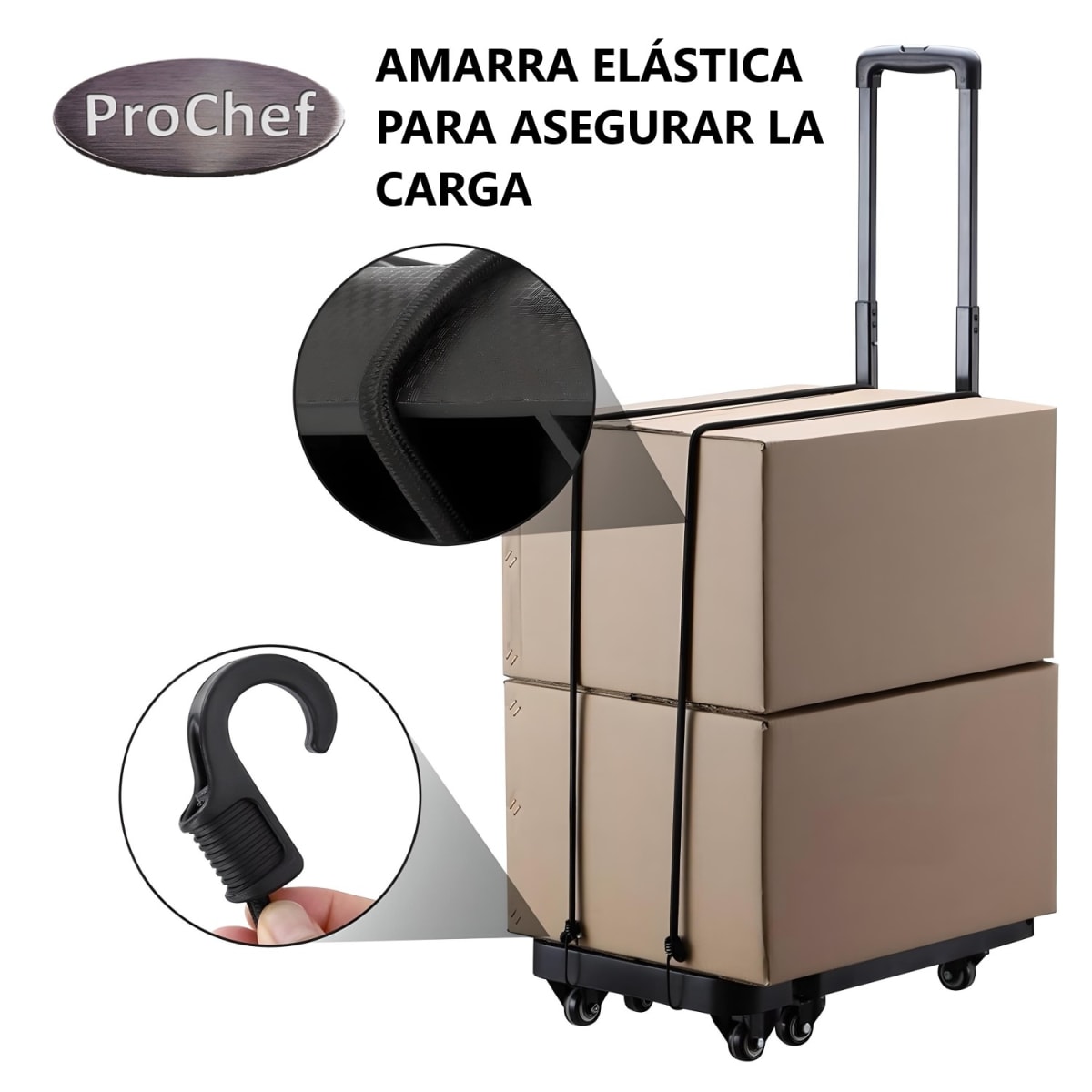 Carro Transportador Plegable 30x57 cm. Capacidad 200K6