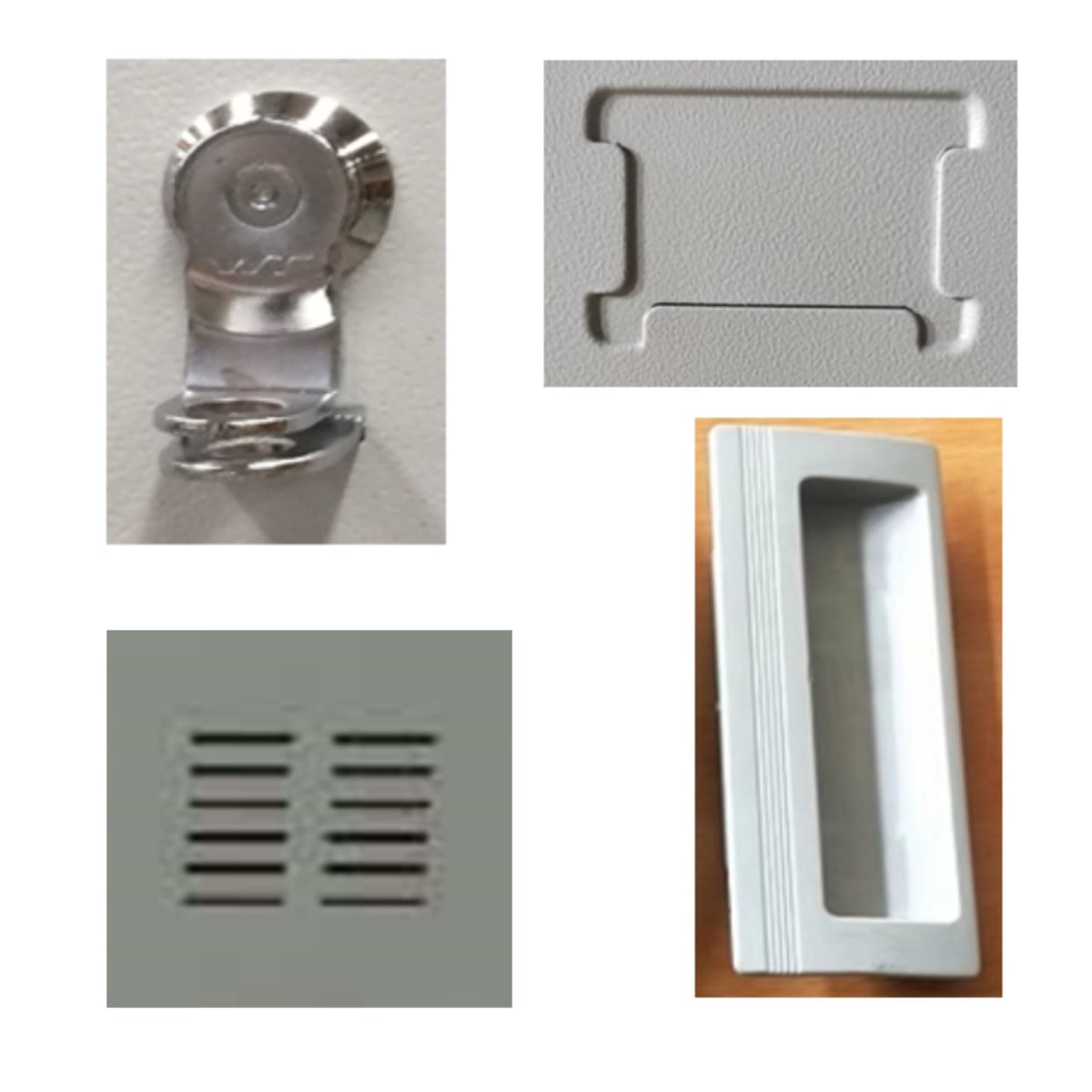 Locker Casillero Metalico 2 Cuerpos 4 Puertas con Patas6