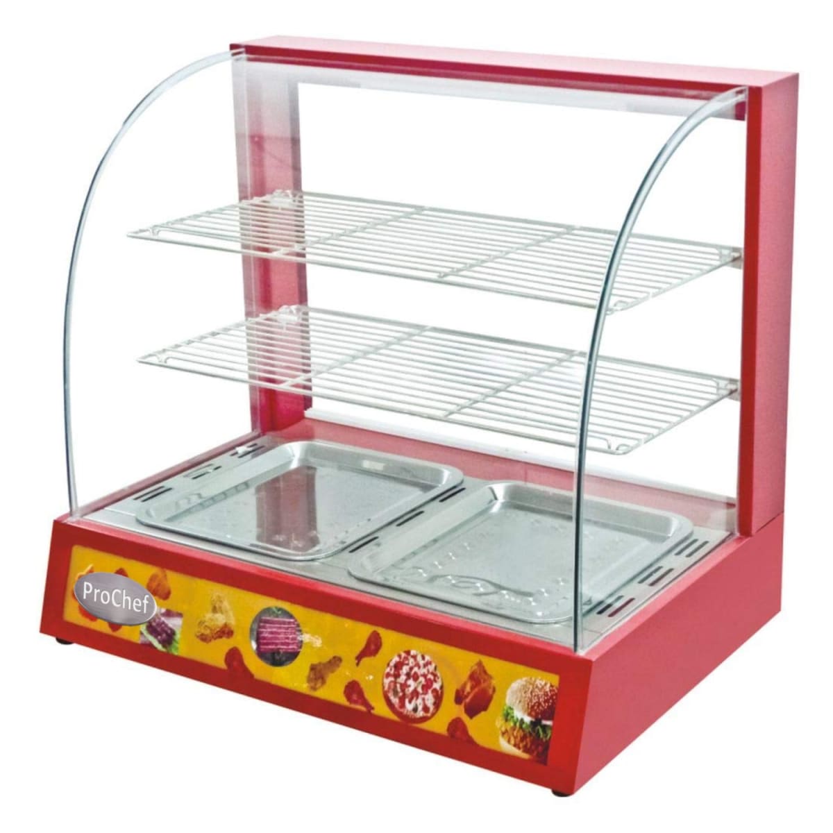 Vitrina ProChef 66 Cm. Roja Mantenedora de Calor1