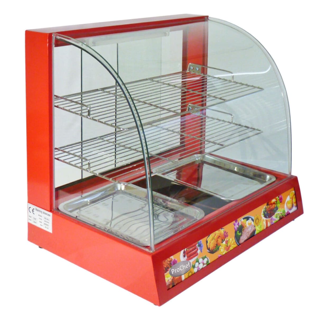 Vitrina ProChef 66 Cm. Roja Mantenedora de Calor4