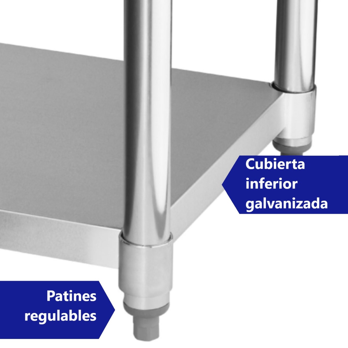 Meson Centro ECO Acero Inoxidable 240x60x85 cm.7