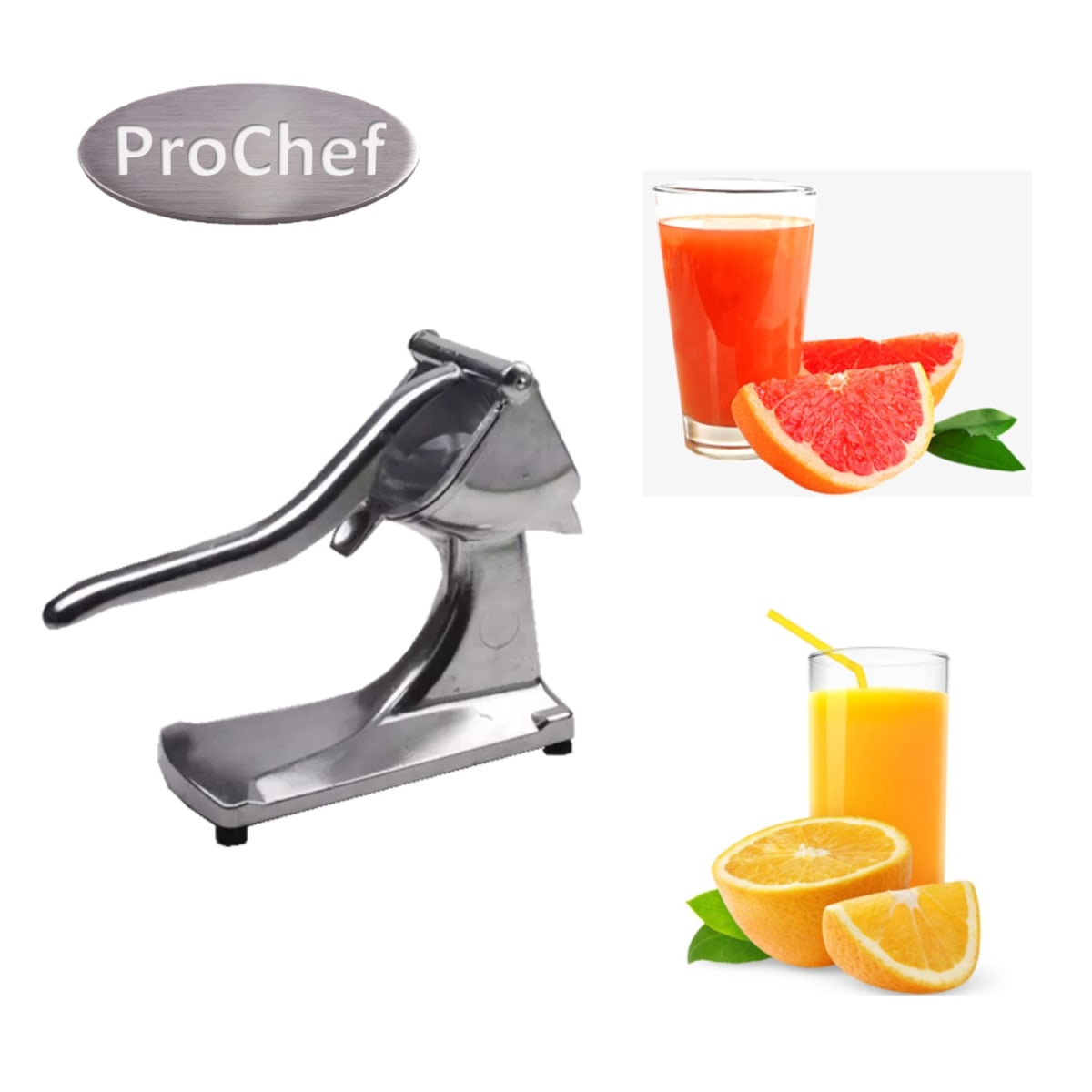 Exprimidor Manual de Naranjas y Citricos Compacto ProChef 6