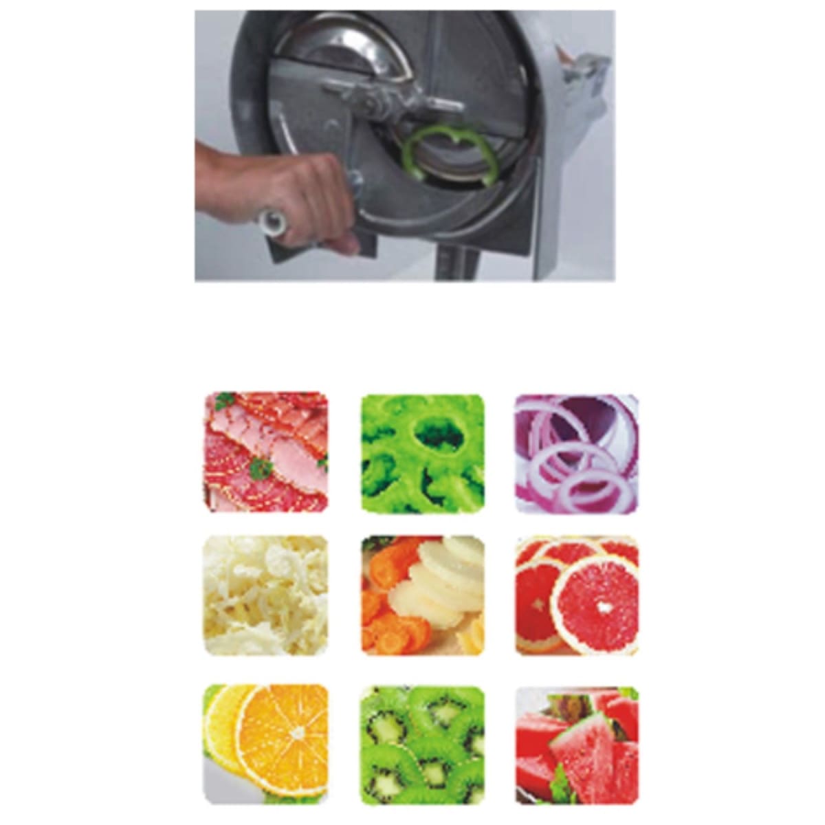 Cortador rebanador manual de frutas y verduras8