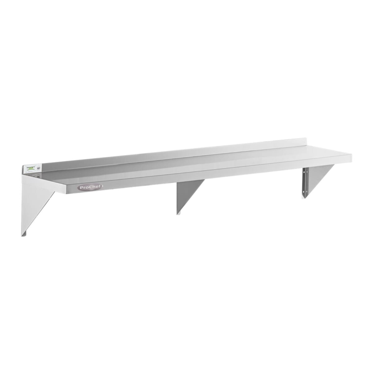 Repisa Mural Lisa 130x30 cms Acero Inoxidable1