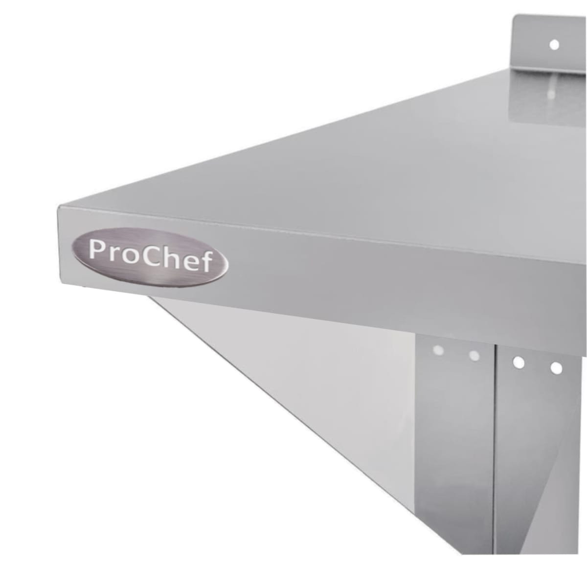 Repisa Mural Lisa 130x30 cms Acero Inoxidable4