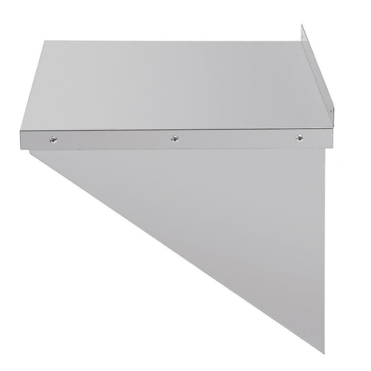 Repisa Mural Lisa 56x46 cm Acero Inoxidable para Microondas5