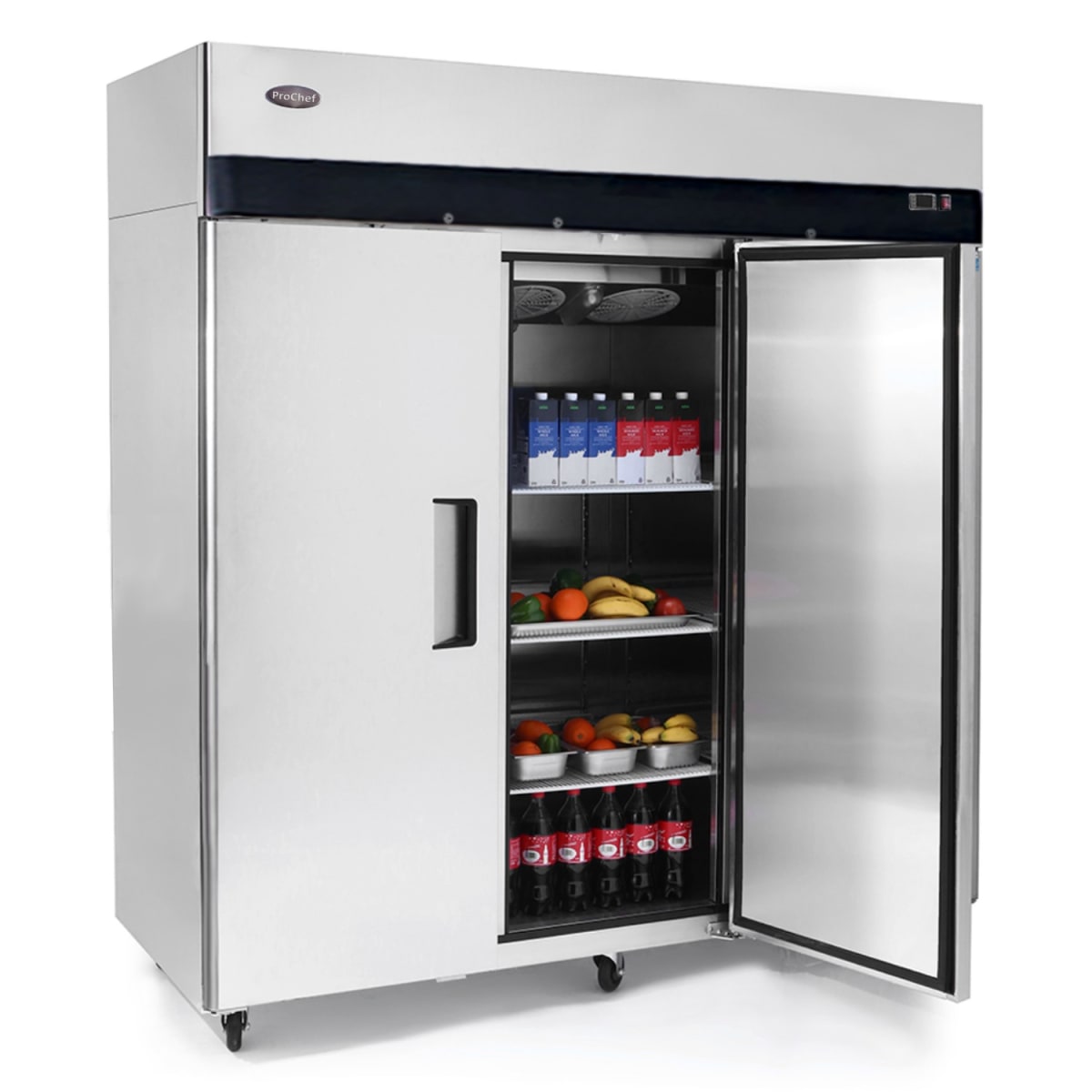 Refrigerador Dual 1380 lt. 3 Puertas Acero Inoxidable2