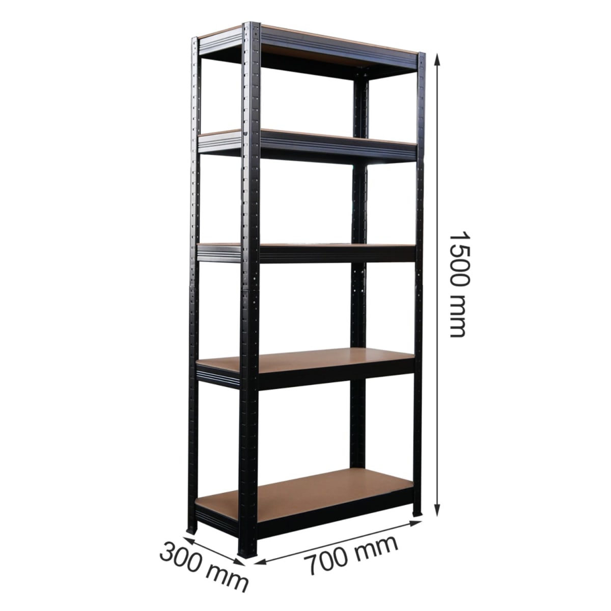 Estante 70x30x150 cm Acero Pintado 5 Band. 750 Kg3