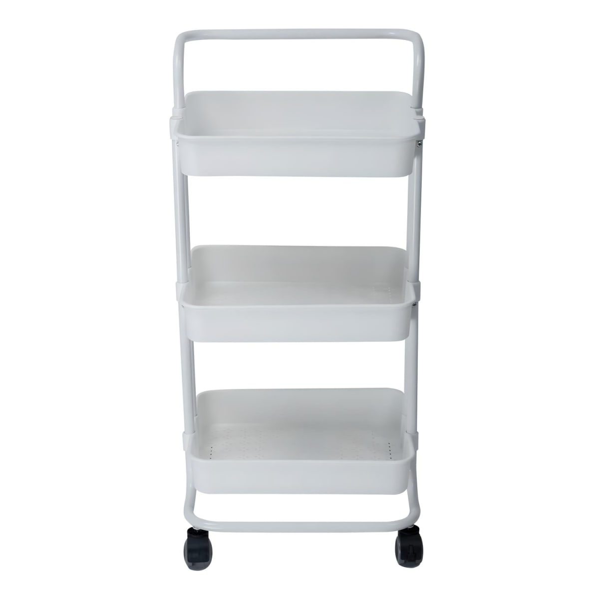 Carro Organizador Multiuso Blanco Bandejas Plásticas3