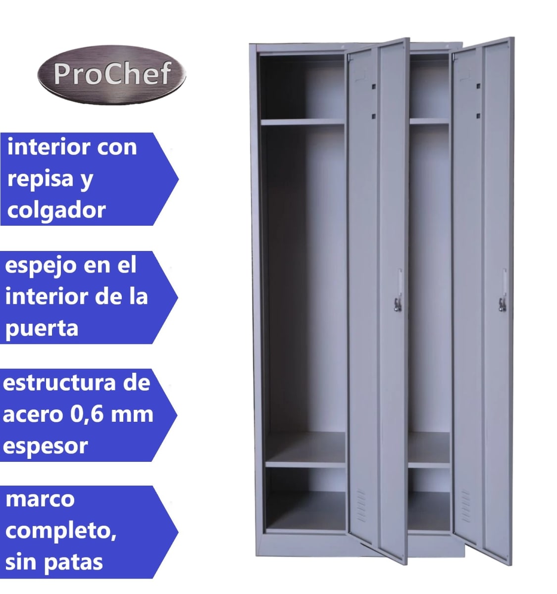 Locker Casillero Metálico 2 Cuerpos 2 Puertas4