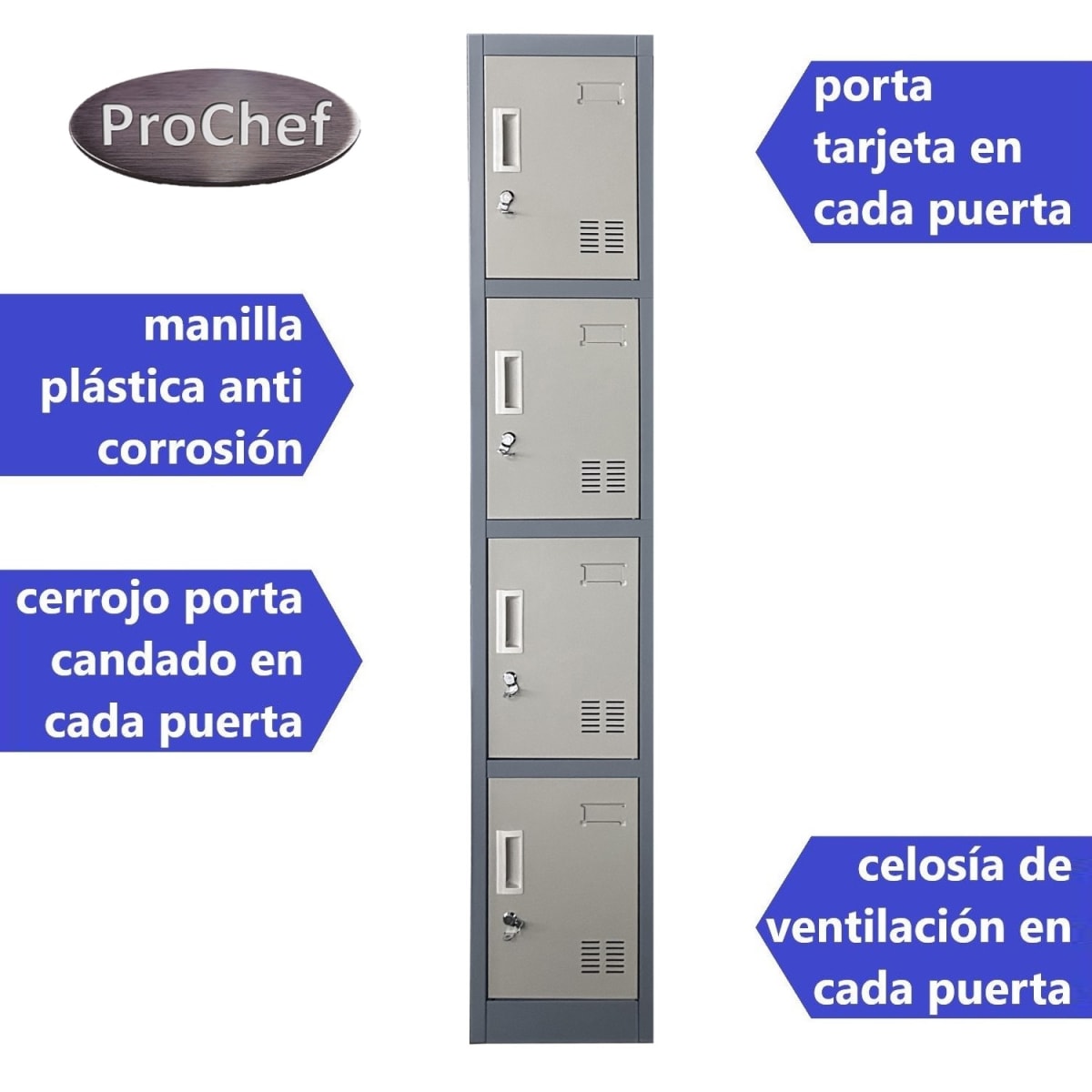 Locker Casillero Metálico 1 Cuerpo 4 Puertas3