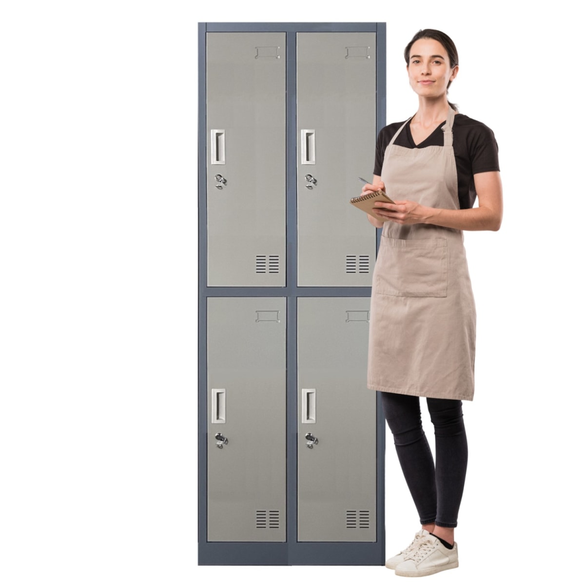 Locker Casillero Metálico 2 Cuerpos 4 Puertas1