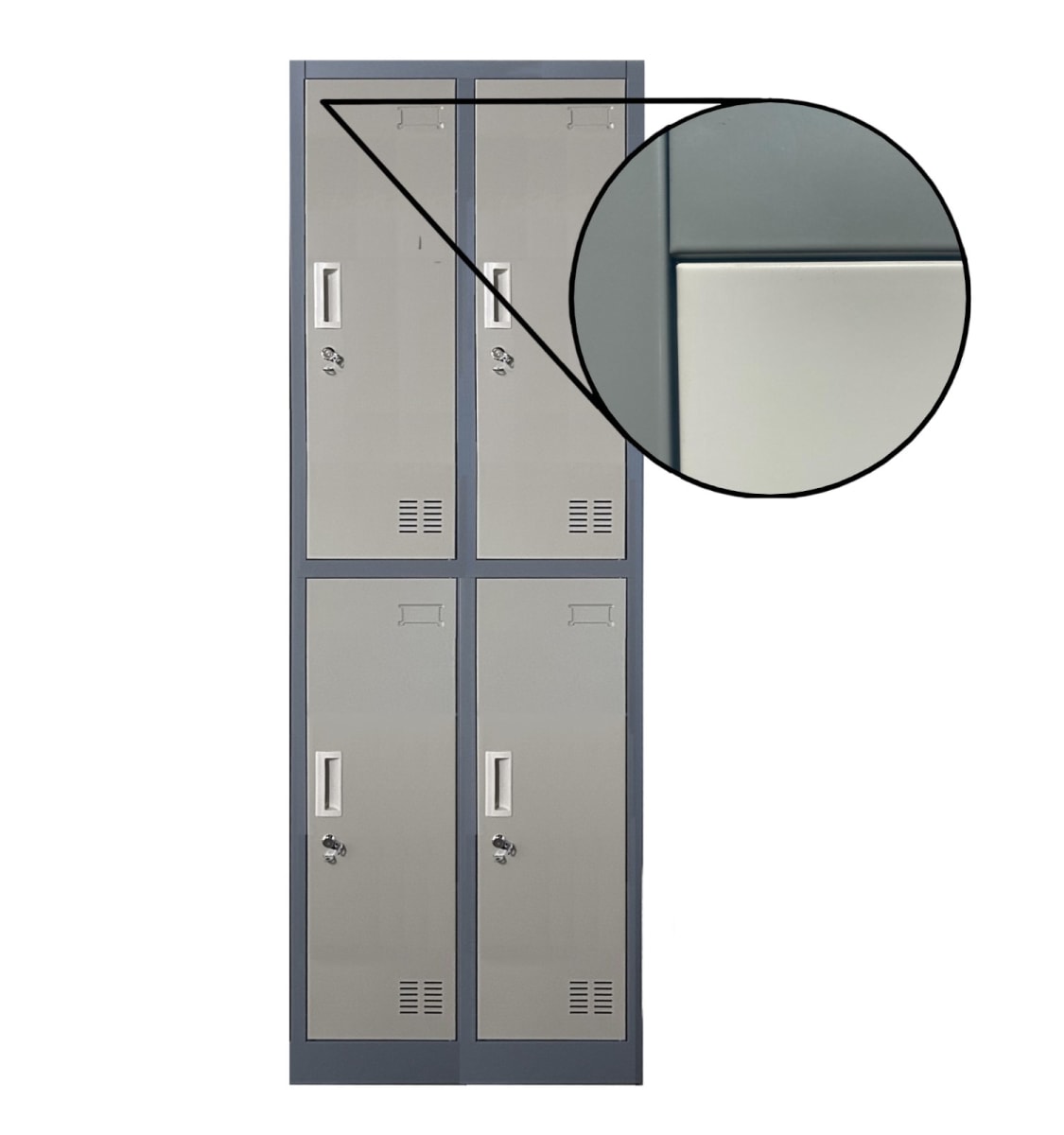 Locker Casillero Metálico 2 Cuerpos 4 Puertas5