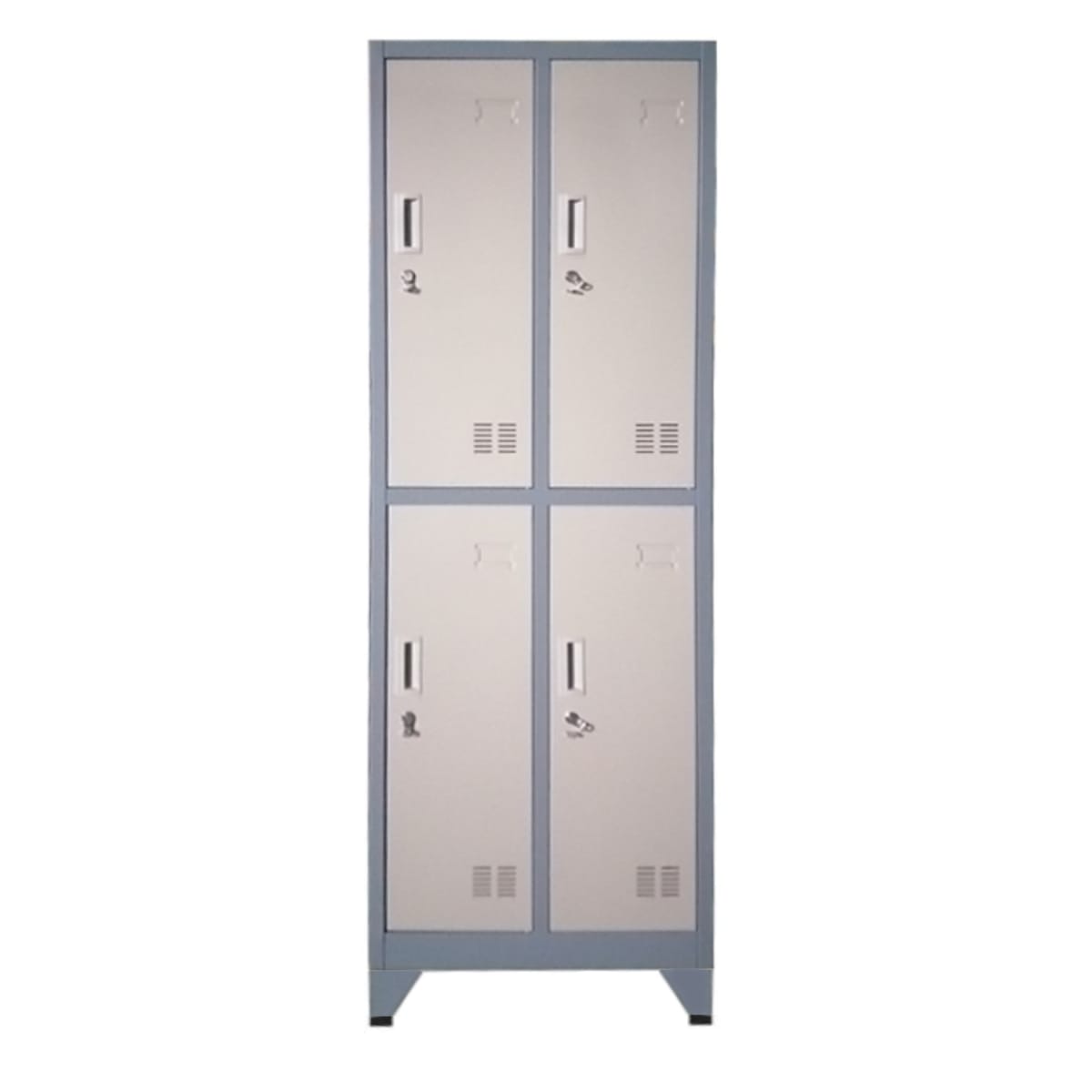 Locker Casillero Metalico 2 Cuerpos 4 Puertas con Patas1