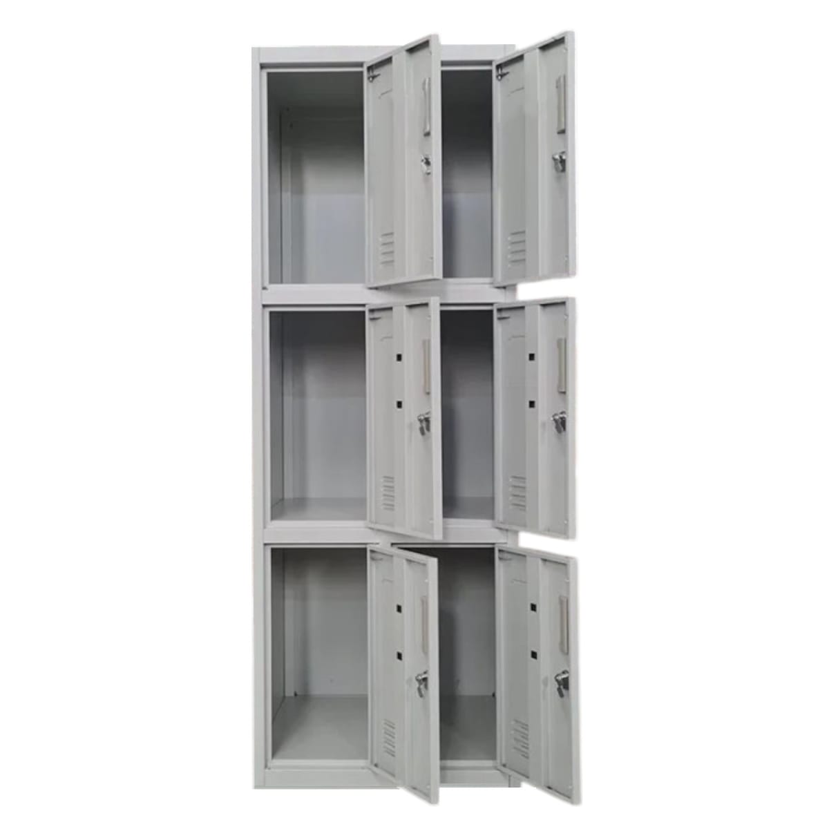Locker Casillero Metálico 2 Cuerpos 6 Puertas2