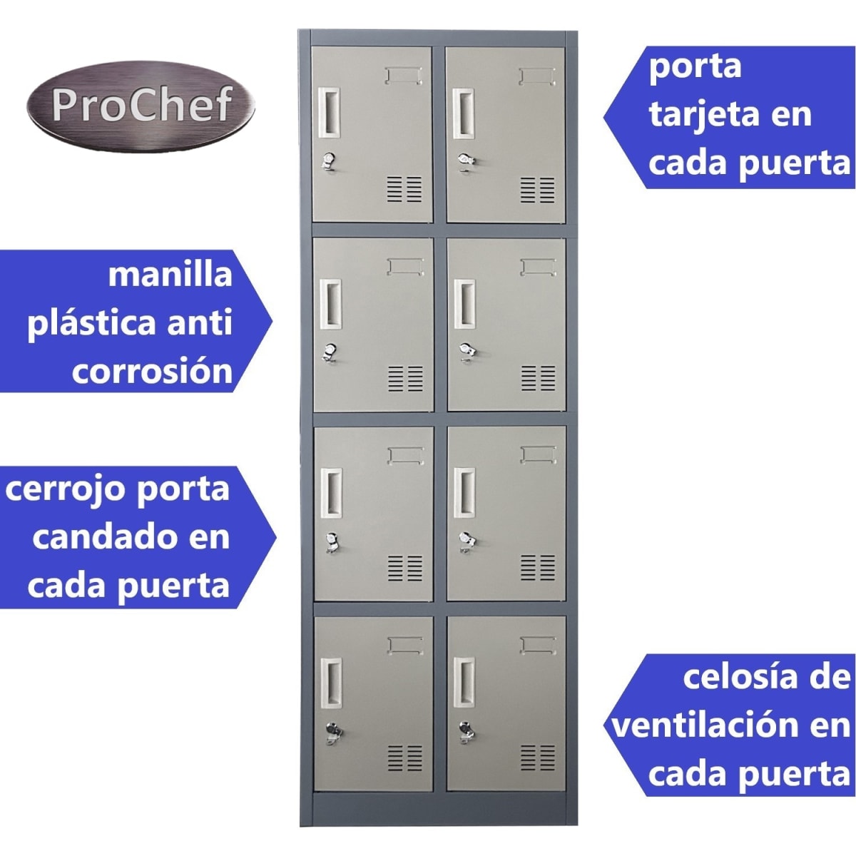 Locker Casillero Metálico 2 Cuerpos 8 Puertas3