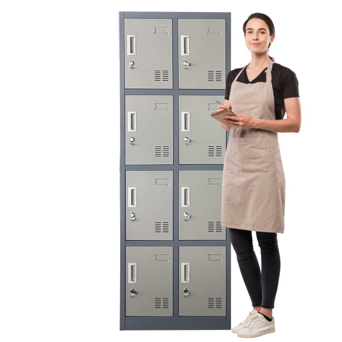 Locker Casillero Metálico 2 Cuerpos 8 Puertas1