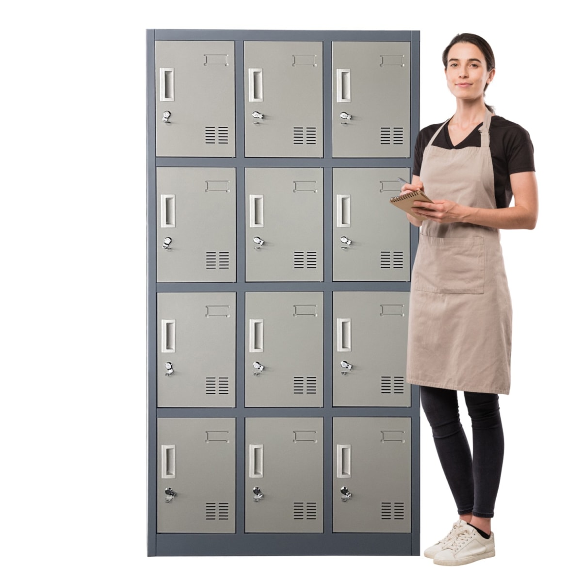 Locker Casillero Metalico 3 Cuerpos 12 Puertas1
