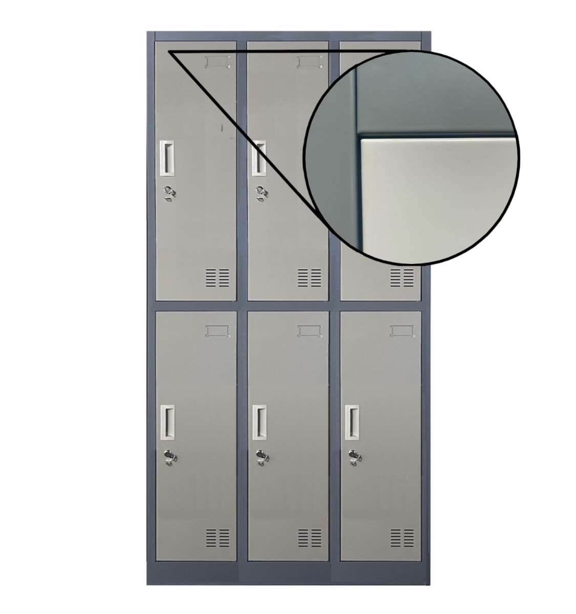 Locker Casillero Metálico 3 Cuerpos 6 Puertas5