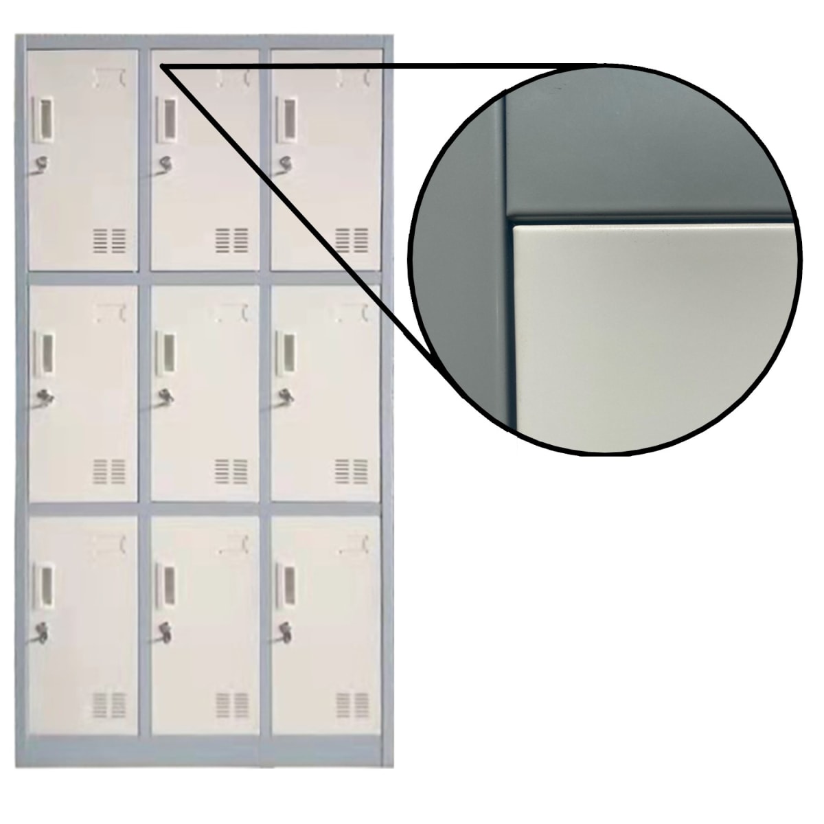 Locker Casillero Metálico 3 Cuerpos 9 Puertas5