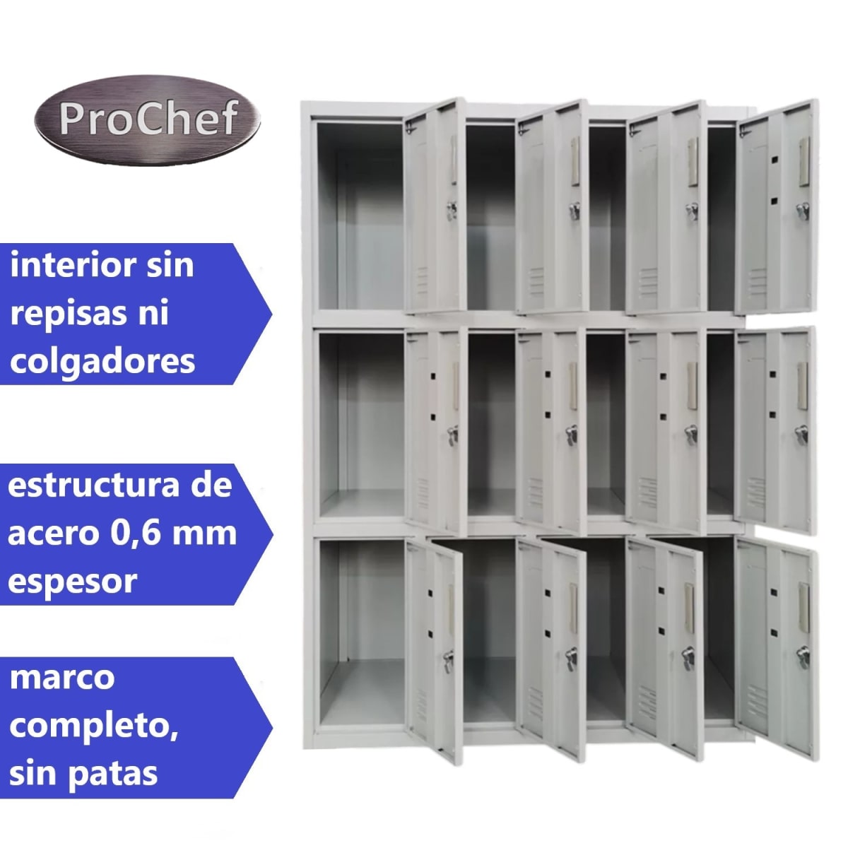 Locker Casillero Metálico 4 cuerpos 12 puertas4