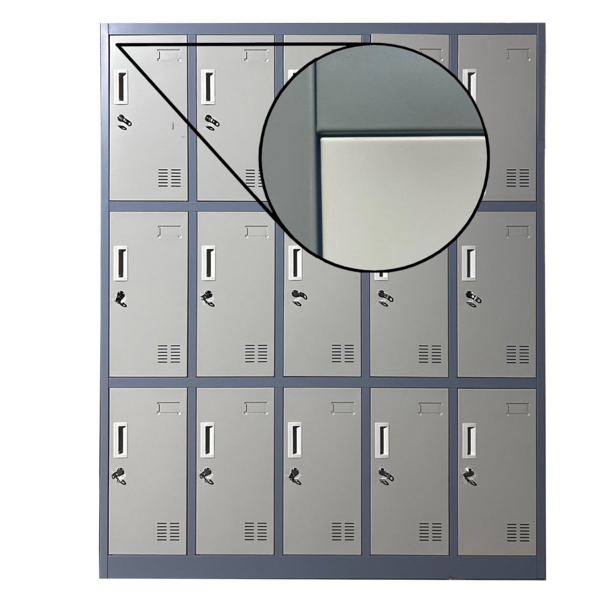 Locker Casillero Metálico 5 cuerpos 15 puertas5