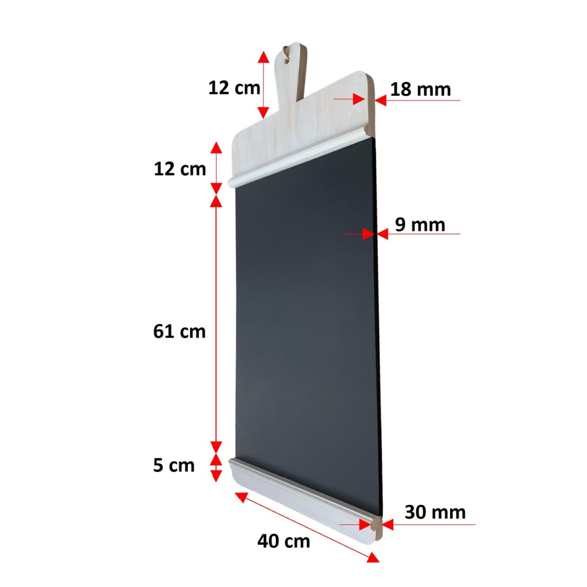 Pizarra para colgar 90x40 cm Madera Natural8