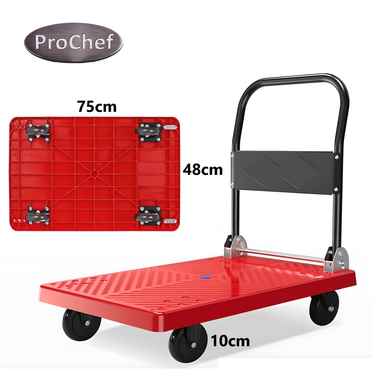 Carro Transportador Plegable 75 x 48 cm. Capacidad 150K3