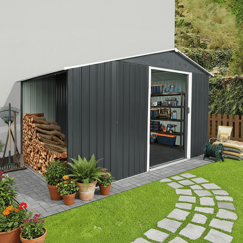 Bodega De Jardín Metálica 312x185x194 cm - ProChef4