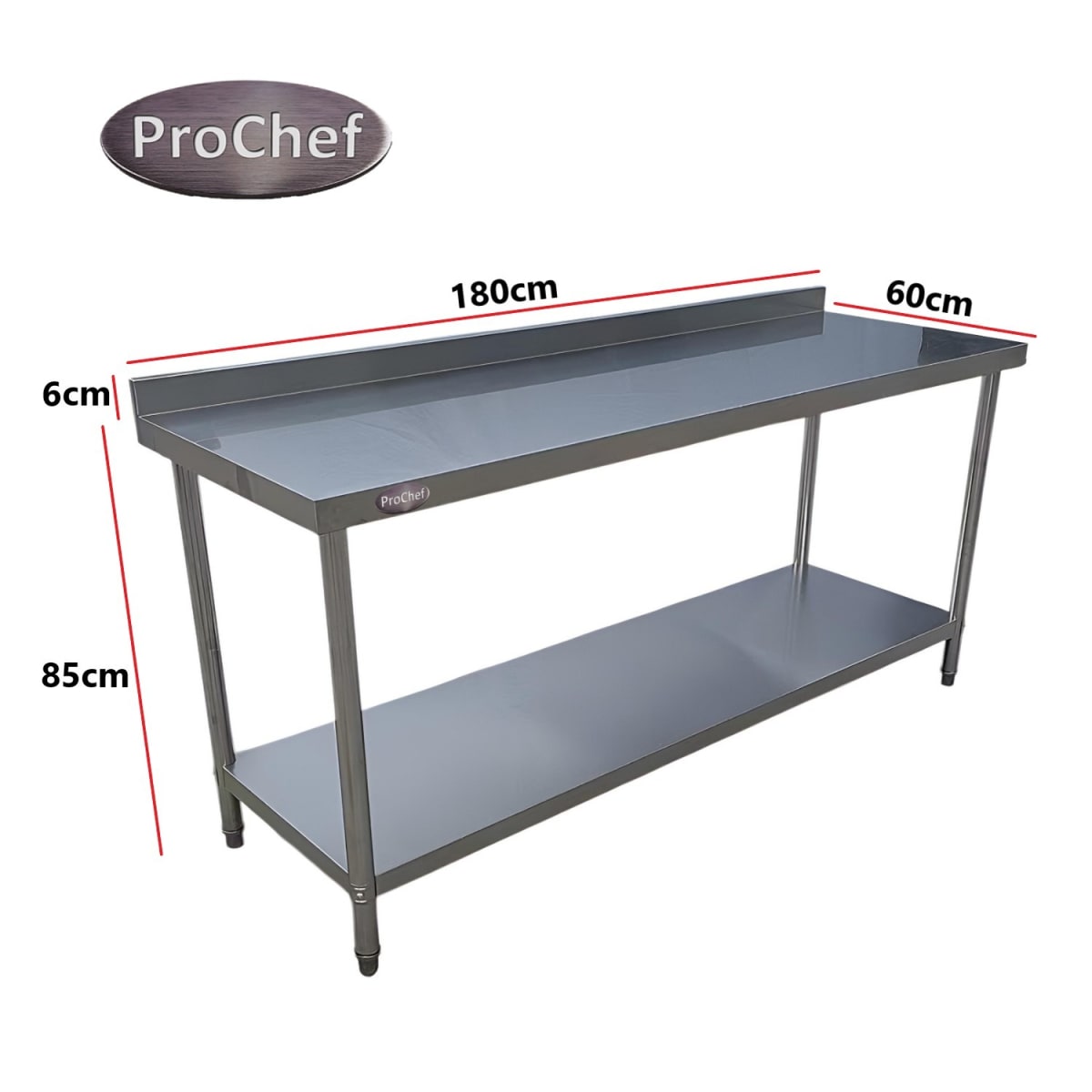 Meson Muro 100% Inoxidable 180x60x85(+6) cm7
