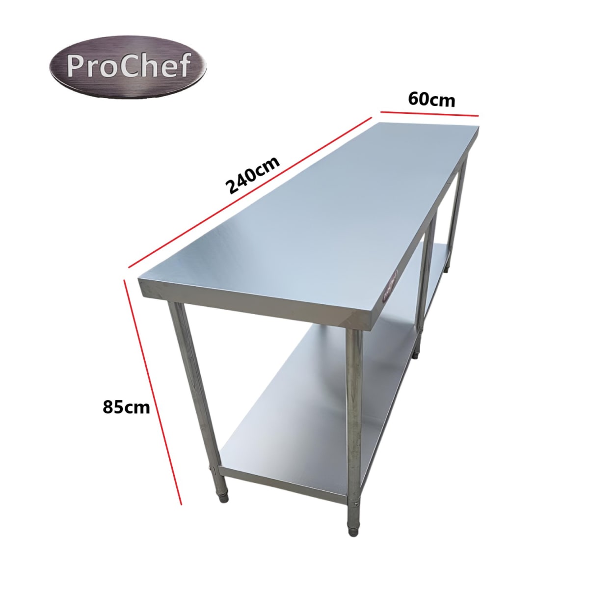 Meson Centro 100% Inoxidable 240x60x85 cm6