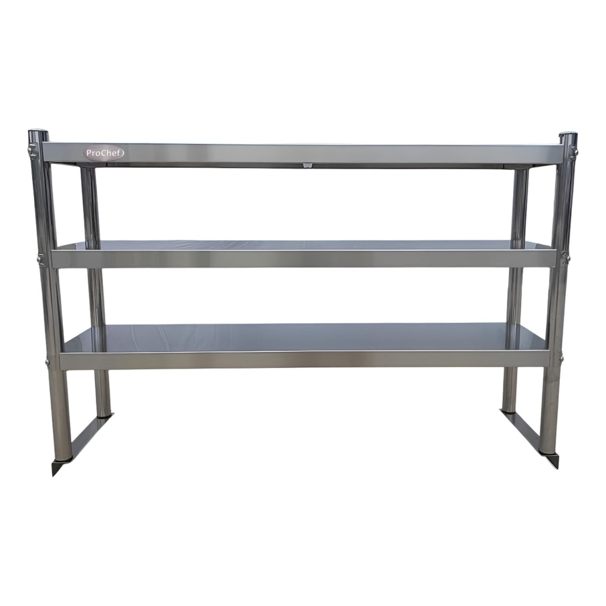 Plateo o Pasa Platos Triple 120x30x75 Cm Acero Inoxidable2