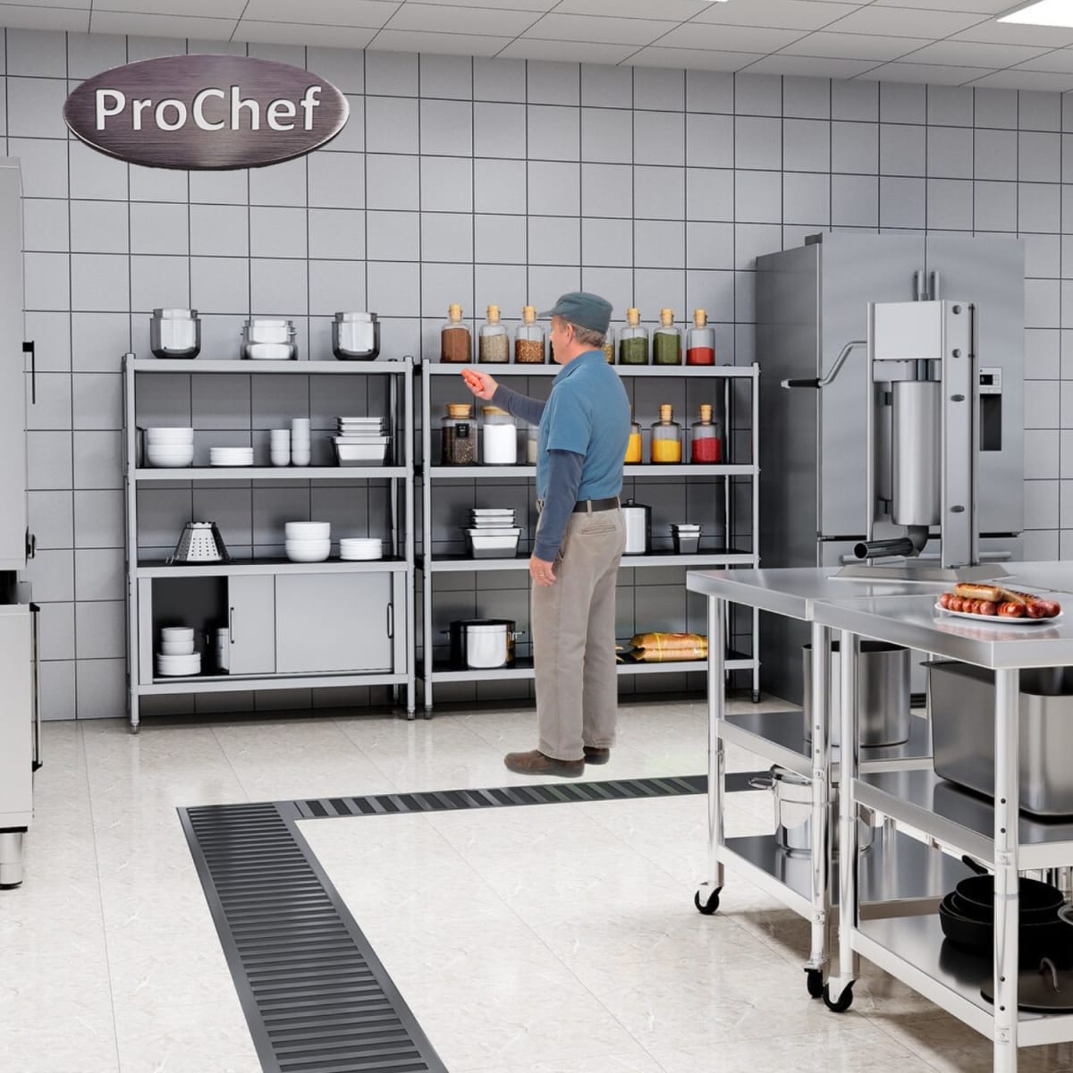 Estante 4 Bandejas lisas. 120x50x155 cm. Acero Inox8