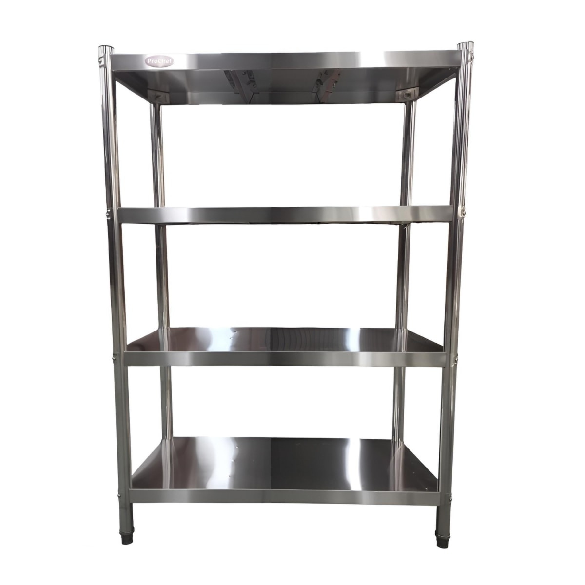 Estante 4 Bandejas lisas. 100x50x155 cm. Acero Inox3